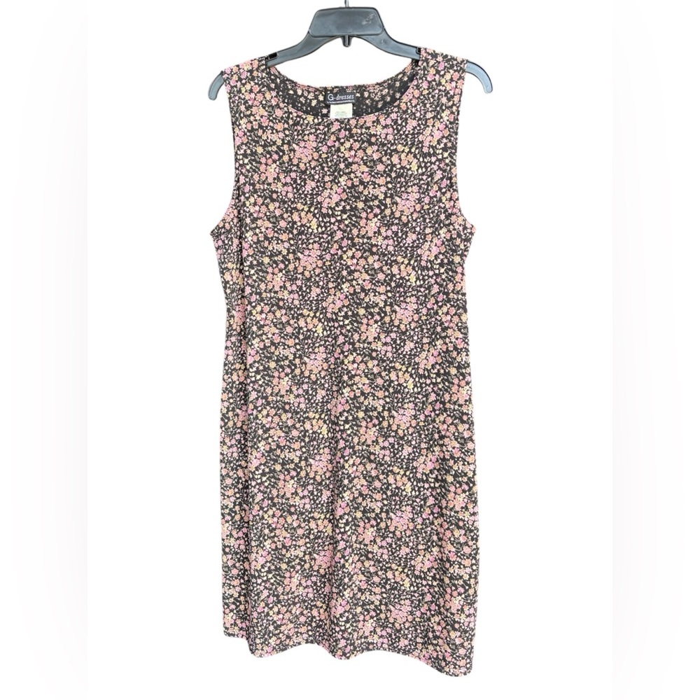 Chic Floral Sleeveless Midi Dress